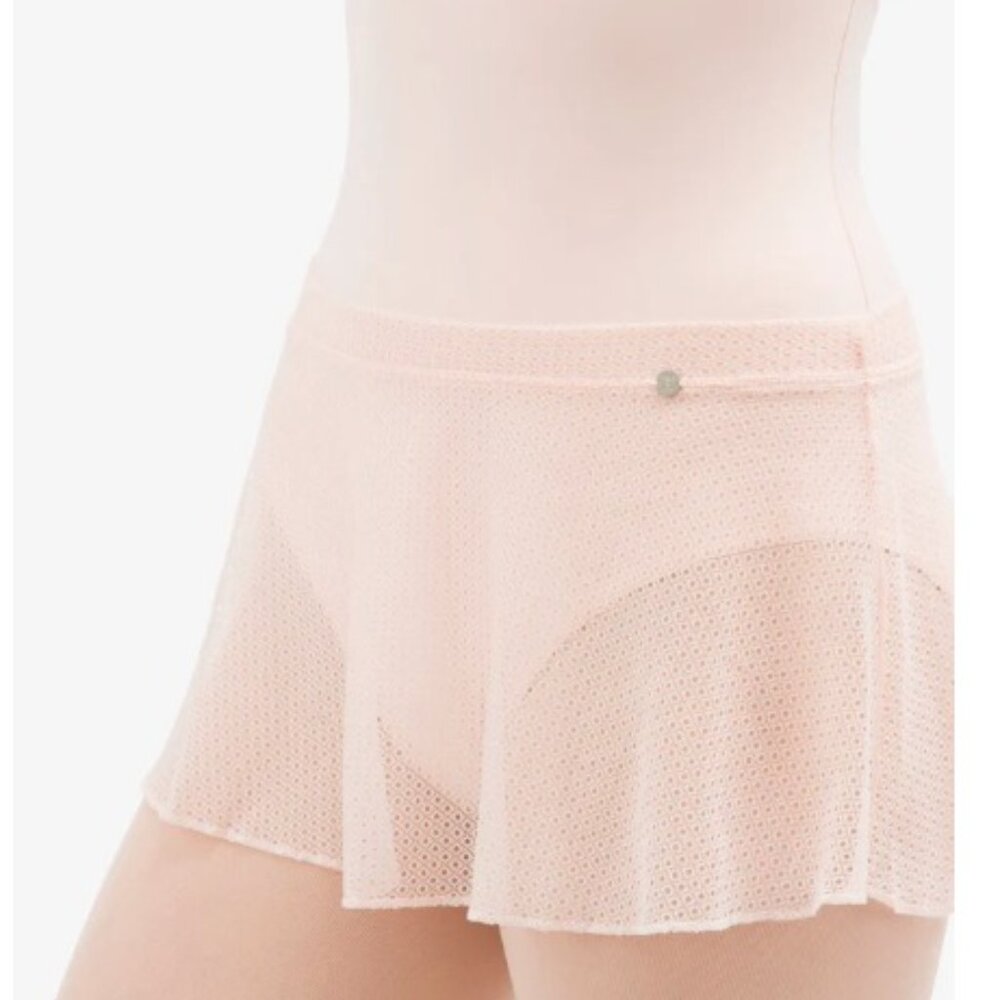 Repetto SHORT LACE SKIRT Ballet - Petal Pink - XS/S, 4/6 US (D082D-047-XS/S)